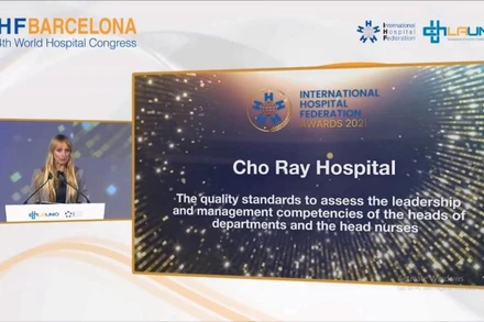 Bệnh viện Chợ Rẫy được vinh danh ở Giải thưởng Xuất sắc về Lãnh đạo và Quản lý.