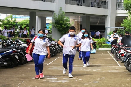 Thí sinh tỉnh An Giang trong Kỳ tốt nghiệp THPT 2020.