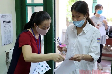 Hình ảnh tại Kỳ thi tốt nghiệp THPT 2020 (Ảnh: THỦY NGUYÊN)