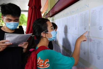 Thí sinh Kỳ thi tốt nghiệp THPT 2020 (Ảnh: THUỶ NGUYÊN)