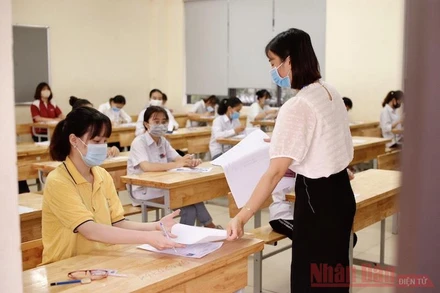 Tại Kỳ thi tốt nghiệp THPT 2020 (Ảnh: DUY LINH)