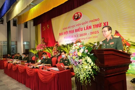 Đại hội đại biểu Đảng bộ Học viện Quốc phòng