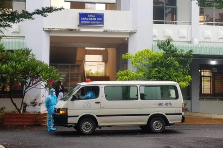 Địa điểm tiếp nhận cách ly những người trở về từ vùng dịch ở huyện Vĩnh Cửu.