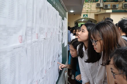 Thí sinh thi vào lớp 10 (Ảnh minh hoạ: THUỶ NGUYÊN)