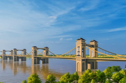 Cầu Trần Hưng đạo phương án 2. (Ảnh: TEDI)