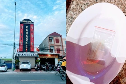 Quán karaoke Thành Ngân cùng số ma túy thu giữ. (Ảnh: Công an cung cấp)