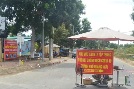 Khu cách ly tập trung tại ký túc xá Trường đại học Phạm Văn Đồng (TP Quảng Ngãi). 