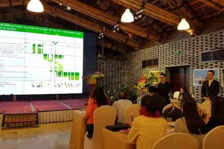 Nhóm định lượng Vietcombank trình bày kết quả xây dựng mô hình với NHNN. 