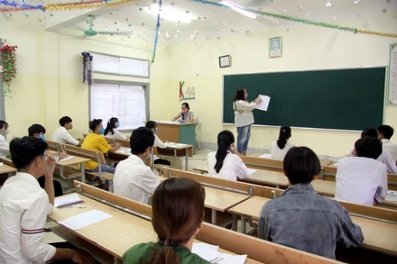 Các điểm thi tại Lai Châu không có thí sinh nào thuộc diện phải cách ly do Covid-19.