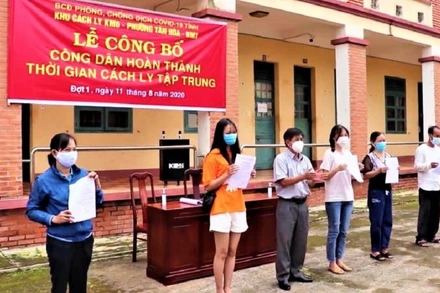 Nhiều trường hợp ở Đắk Lắk trở về từ vùng dịch đã hoàn thành thời gian cách ly theo quy định.