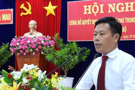 Đồng chí Lê Quân, Tân Phó Bí thư Tỉnh ủy Cà Mau.