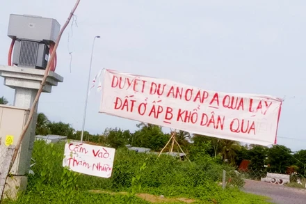 Nơi Công ty Cadif triển khai xây dựng khu đô thị mới Thới Lai, khiến người dân bức xúc, khiếu nại.