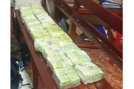 Tang vật 20 kg ma túy bị thu giữ.