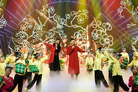 Một tiết mục nghệ thuật trong chương trình.