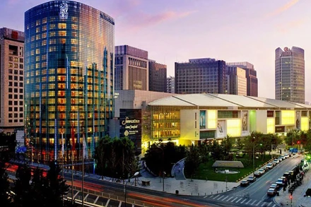 Một góc trung tâm “phố Wall” của Bắc Kinh. Ảnh: Baidu