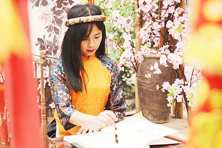 Sắc mầu Tết. Ảnh: NG.HẢI