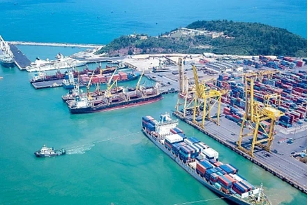 Bãi container tại Cảng Đà Nẵng