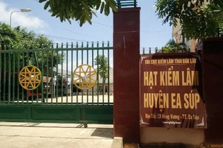 Trụ sở Hạt Kiểm lâm huyện Ea Súp, nơi đồng chí Hoàng Danh Văn công tác.