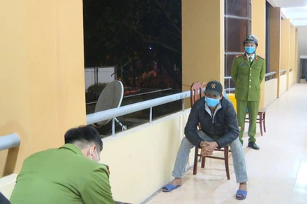 Phạm Văn Tr. tại Cơ quan công an.