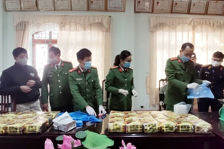 Tang vật của vụ án tại cơ quan điều tra.