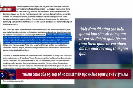Thành công của Đại hội Đảng XIII sẽ tiếp tục khẳng định vị thế Việt Nam