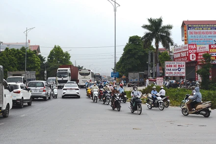 Ảnh minh họa: Quốc lộ 18, đoạn qua xã Phương Liễu, Quế Võ, Bắc Ninh. (Ảnh: Báo Bắc Ninh)