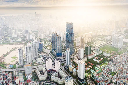 Hà Nội thể hiện tốc độ phát triển của một đô thị hiện đại. Ảnh: LÊ HOÀNG VŨ
