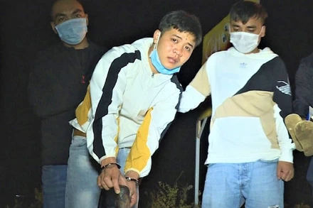 Đối tượng Đỗ Phi Hào bị lực lượng Công an tỉnh Đắk Lắk bắt giữ sau tám giờ gây án.