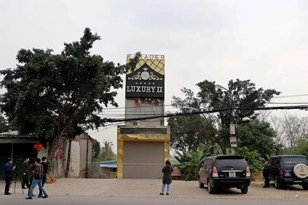 Quán Kaoraoke Luxury nơi xảy ra vụ việc.