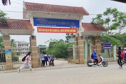 Trường THPT Phục Hòa, nơi xảy ra một số vi phạm.