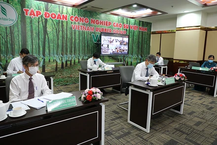 Quang cảnh Đại hội cổ đông thường niên năm 2021 của VRG.