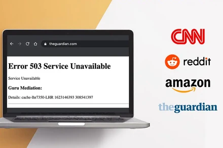 Sự cố ngừng hoạt động của Fastly ảnh hưởng đến nhiều trang web tin tức nổi tiếng thế giới. Ảnh: Reddit.