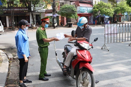 Chốt kiểm dịch tại Bắc Ninh 