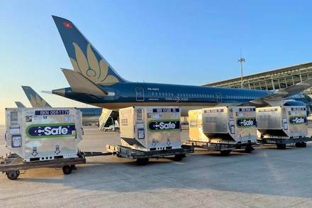 Gần một triệu liều vaccine Covid-19 đã hỏa tốc từ Hà Nội đến Thành phố Hồ Chí Minh. (Ảnh: VNA)