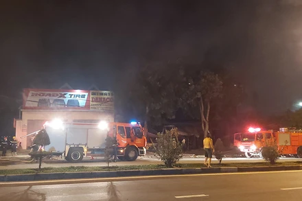 Hiện trường vụ cháy.