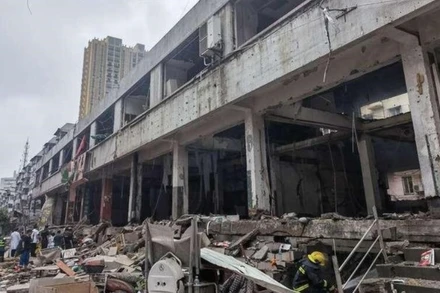 Hiện trường xảy ra vụ nổ.