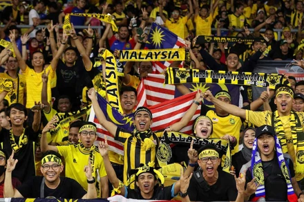 Malaysia luôn nổi tiếng với lượng cổ động viên hùng hậu. (Ảnh: FAM)