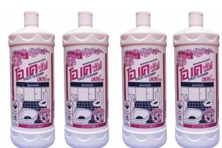 Hình ảnh chai nước tẩy rửa bồn cầu Okay bệnh nhân đã sử dụng.