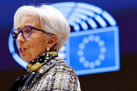 Chủ tịch ECB Christine Lagarde. (Ảnh: Reuters)