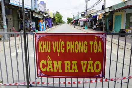 UBND tỉnh Long An quyết định cách ly y tế khu vực ấp 4 và khu chợ xã Phước Vân (huyện Cần Đước, tỉnh Long An) 28 ngày, kể từ 00 giờ ngày 31-5.