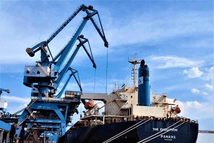 Tàu The Evolution vận chuyển 86 nghìn tấn than từ Úc về cảng Hòa Phát Dung Quất an toàn. 