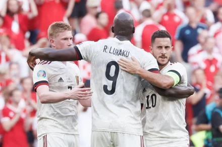 Những ngôi sao sáng nhất của đội tuyển Bỉ. (Ảnh: AFP)