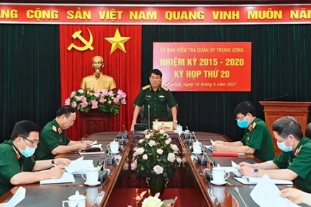 Đại tướng Lương Cường chủ trì kỳ họp lần thứ 20, Ủy ban Kiểm tra Quân ủy Trung ương, nhiệm kỳ 2015-2020.