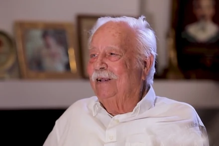 Anh hùng Lực lượng vũ trang nhân dân Việt Nam Nguyễn Văn Lập khi trả lời phỏng vấn VTV. (Ảnh: VTV)