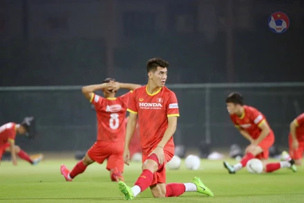 Tiền đạo trẻ Tiến Linh tiếp tục được đặt kỳ vọng sẽ tỏa sáng trên hàng công của ĐT Việt Nam. (Ảnh: VFF)