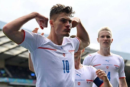 Patrik Schick, người hùng đã ghi ba bàn cho CH Czech tại Euro 2020. (Ảnh: Getty Images)