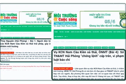 Thông tin sai sự thật của Tạp chí Môi trường và Cuộc sống về Khu công nghiệp Nam Cầu Kiền.