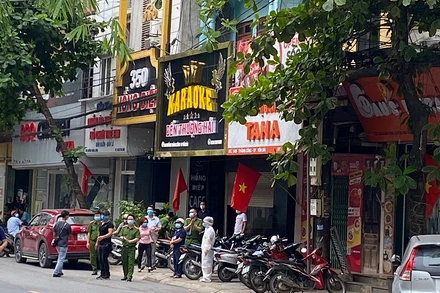 Cơ sở kinh doanh karaoke nơi 11 đối tượng tụ tập sử dụng ma túy.