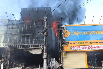 Hiện trường vụ cháy.