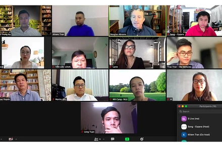 Các startup tham gia sự kiện trực tuyến “Selection Day - Tuyển chọn startup tham dự Chương trình Tăng tốc khởi nghiệp Sihub - Expara khóa 3 năm 2021”.